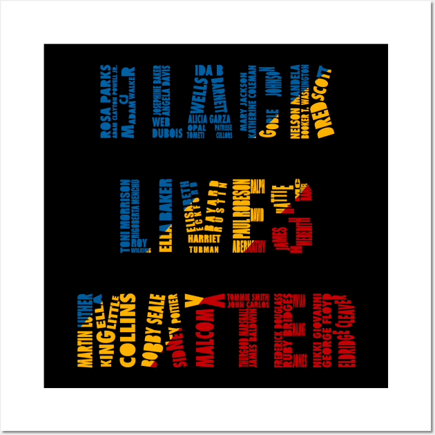 Black Lives Matter Wall Art by Malakian Art